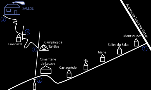 plan d'accs pour venir chez nous